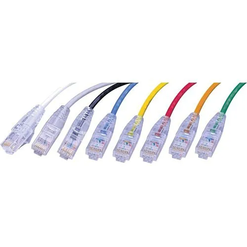 Vanco SCAT6-3BU 3' Super Slim CAT6, UTP, 550MHz Network Patch Cable, Non Booted, Blue