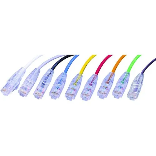 Vanco SCAT6-50BU Super Slim CAT6 Patch Cable, UTP, 550 MHz, Non Booted, 50', Blue