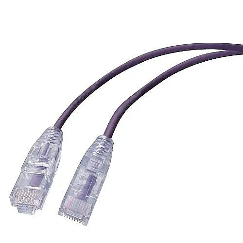 Evolution SCAT6-5PU Super Slim CAT6 UTP, 550 MHz Network Patch Cable, Purple