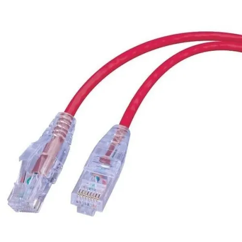Vanco SCAT6-6INRD 6" Super Slim Category 6 UTP 550MHz Network Patch Cable with RJ45 Plugs, Red