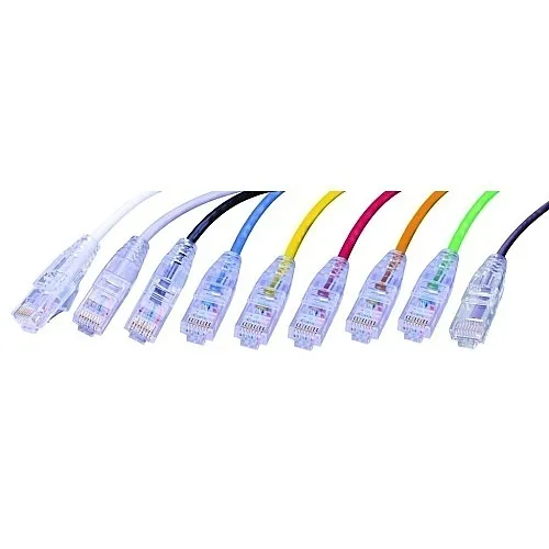 Vanco SCAT6-6INYL Super Slim 6" CAT6 (UTP) 550 MHz Network Patch Cable, Snagless Strain Relief Ends, Yellow