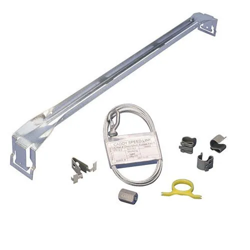 nVent CADDY SCMKC Security Camera Between T-Grid Mounting Kit, 50lb Load, 24" Span, Steel