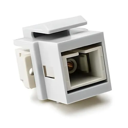 HellermannTyton Sc Multimode Fiber Insert, Beige, White