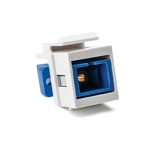 HellermannTyton SCSMINSERT-W SC Single Mode Fiber Insert, Blue and White