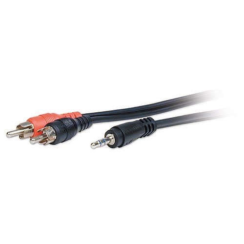 Comprehensive MPS-2PP-10ST Standard Series 3.5mm Stereo Mini Plug to RCA Plugs Audio Cable, 10'