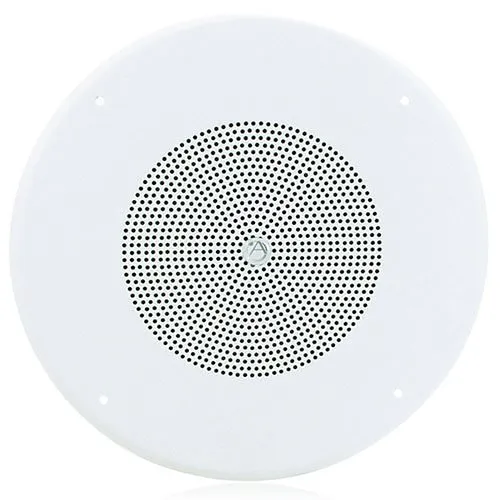 AtlasIED SD72W 8" Dual-Cone In-Ceiling Speaker with 25V, 70V 5W Transformer and 62-8 Baffle