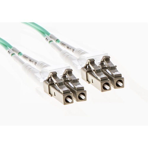 Cleerline 3DOM3LCLC02m XD Series Bend Performance Duplex Patch Cable, LC/UPC-LC/UPC, OM3, 3.0 mm Riser, Aqua, (2m) 6.6'