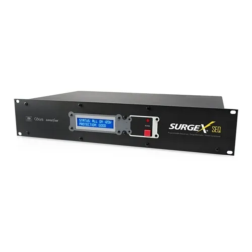 SurgeX SEQ Sequencing Surge Eliminator and Power Conditioner with Remote, 2RU