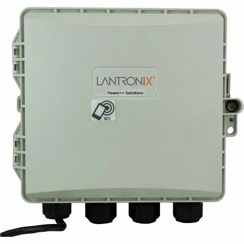 Lantronix SESPM1040-541-LT-AC-AR SESPM Series AC-Powered Self-Enclosed Switch, 4-Port 10/100/1000Base-T POE++ with Power Cord
