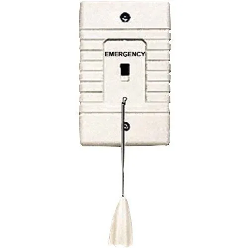 Alarm Controls SF-117 Emergency Call Switch, 6' Tassel Pull Cord, Single Gang, White
