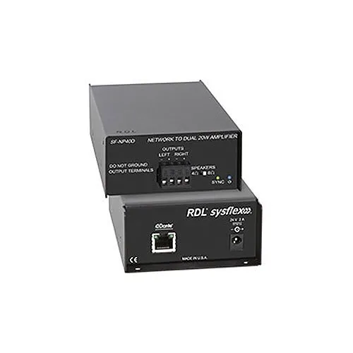 RDL SF-NP40D Dante Network to 40W Stereo Power Amplifier