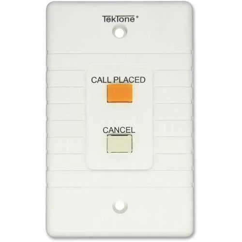 TekTone SF101C Nurse Call Systems Audible-Visual Room Station, Flame Retardant, Plug-in Connectors, 4.5"H 2.75"W 1.75"D