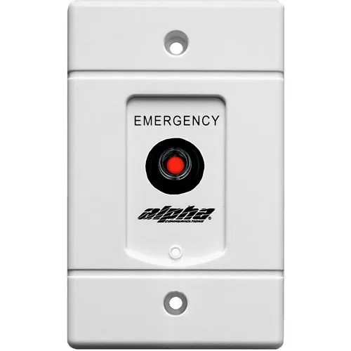 Alpha SF154A 1-Gang Emergency Push Station, No Electronics Required