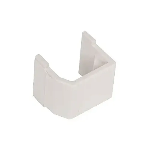 Hubbell SFB10 Snap-Fit, Keystone, Blank, Office White, 10-Pack