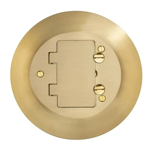 Hubbell SFB3926 Combo Cover/Flange Ground Bars Plated Rectangular Flaps