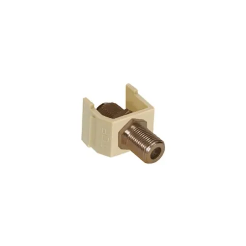 Hubbell SFFEX Snap-Fit, F-Coax Connector, Electric Ivory