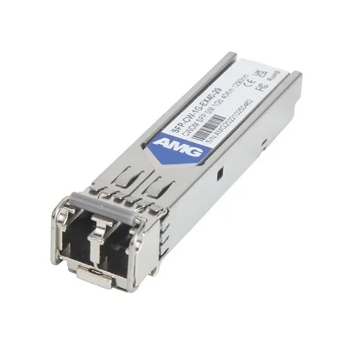 AMG Systems SFP-CW-1G-EX40-29 Industrial High Speed 1000Mb Ethernet SFP Singlemode CWDM, 1Gb, 2-Fiber, 40Km, LC Connectors, 1290nm