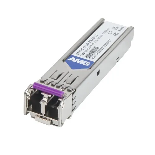 AMG Systems SFP-CW-1G-EX40-33 Industrial High Speed 1000Mb Ethernet SFP Singlemode CWDM, 1Gb, 2-Fiber, 40Km, LC Connectors, 1330nm