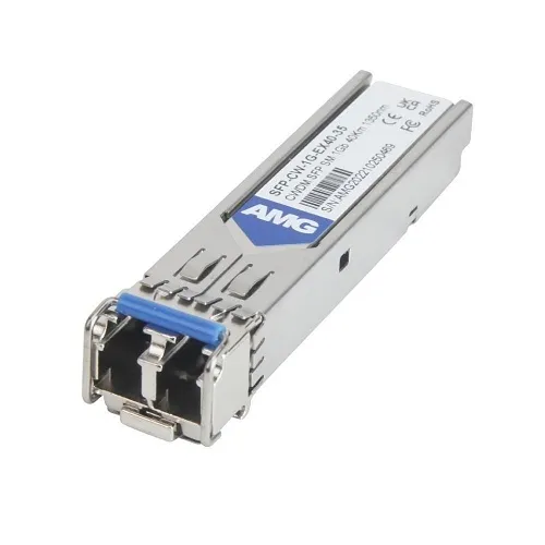 AMG Systems SFP-CW-1G-EX40-35 Industrial High Speed 1000Mb Ethernet SFP Singlemode CWDM, 1Gb, 2-Fiber, 40Km, LC Connectors, 1350nm