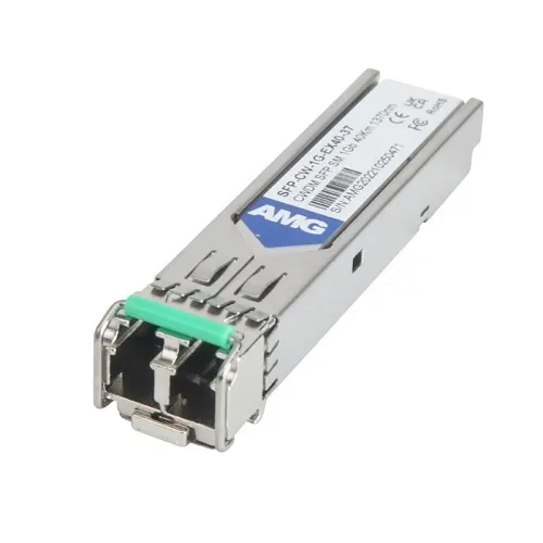 AMG Systems SFP-CW-1G-EX40-37 Industrial High Speed 1000Mb Ethernet SFP Singlemode CWDM, 1Gb, 2-Fiber, 40Km, LC Connectors, 1370nm