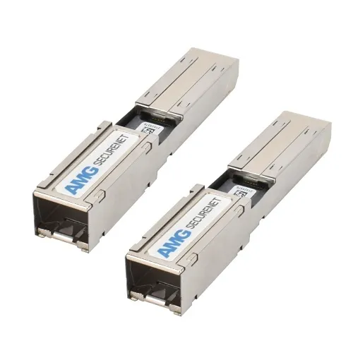 AMG Systems SFP-ENC-1G-P Secure-Net Encryption SFP Carrier, Factory Pre-Configured Pair, 128-Bit IP Encryption, 100Mb / 1Gb SFP Speed Support
