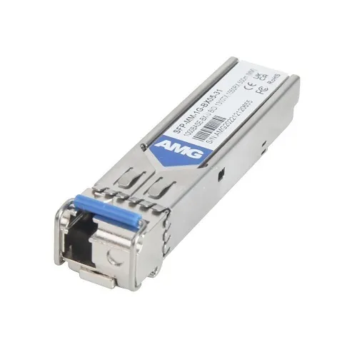 AMG Systems SFP-MM-1G-BX05-31 SFP Multimode, 1GB, 1-Fiber, LC Connector, 1310nm Tx / 1550nm Rx, DDM (Mates with SFP-MM-1G-BX05-55), 500m