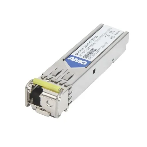 AMG Systems SFP-SM-100M-BX20-55 SFP Singlemode, 100MB, 1-Fiber, LC Connector, 1550nm Tx / 1310nm Rx, DDM (Mates with SFP-SM-100M-BX20-31), 20 km