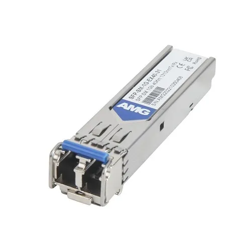 AMG Systems SFP-SM-1G-EX40-31 SFP Singlemode, 1Gb, 2-Fibers, 40Km, LC Connectors, 1310nm Tx/Rx, -40°C to +85°C, DDM