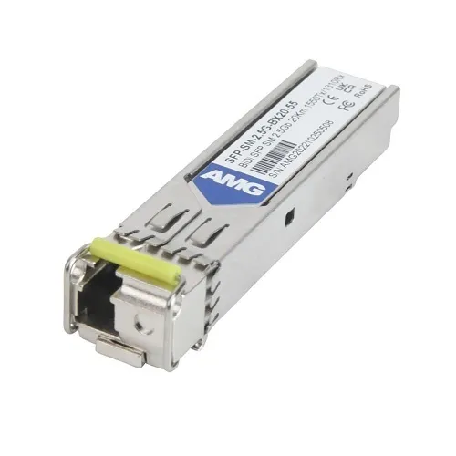 AMG Systems SFP-SM-2.5G-BX20-55 Singlemode, LC Connector, 1550nm Tx / 1310nm Rx, 2.5Gb, 1-Fiber, 20Km