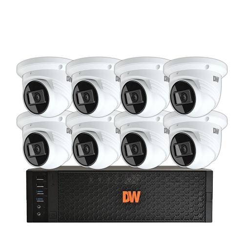 Digital Watchdog DW-DX1VSTK48 (1) BJDX1104T-LX Blackjack DX Server, Intel Celeron Processor + (8) VSTB04BI MEGApix 4MP turret IP Camera with Fixed Lens and IR