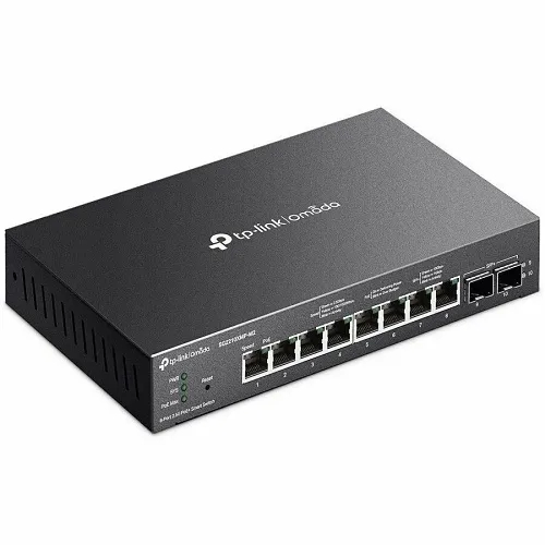 TP-Link SG2210XMP-M2 Omada Access Pro 8-Port 2.5GBASE-T and 2-Port 10GE SFP+ Smart Switch with 8-Port PoE+