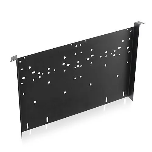 AtlasIED SH1-10 Vented All-Purpose Rack Shelf 1RU Height, Flat Black Finish