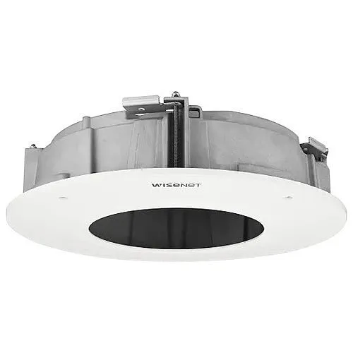 Hanwha SHD-2510FPW In-Ceiling Plenum Flush Mount for PNM-9084QZ/8082VT Cameras, White