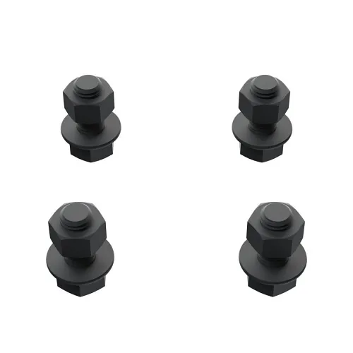 Pedestal Pro SHEAR-500 Break Away Bolt Kit with 1/2" Nylon Bolts and Nuts