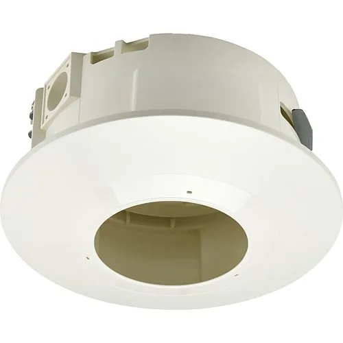 Hanwha SHF-1500F In-Ceiling Flush Mount for PNF-9010R/RV/RVM and XNF-8010R/RV/RVM Cameras, Ivory