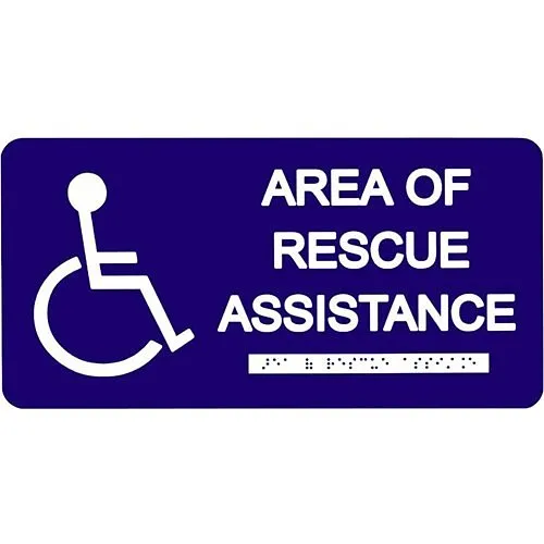 TekTone Si002 Area Of Rescue Assistance Sign