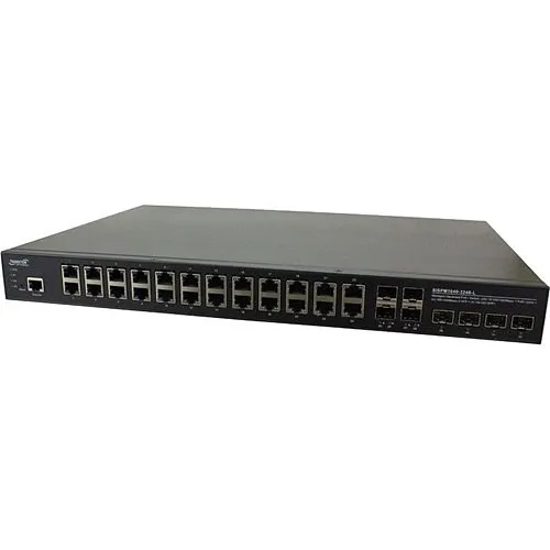 Lantronix SISPM1040-3248-L-NA Network Switch, Managed Hardened Poe+ Switch, (24) 10/100/1000Base