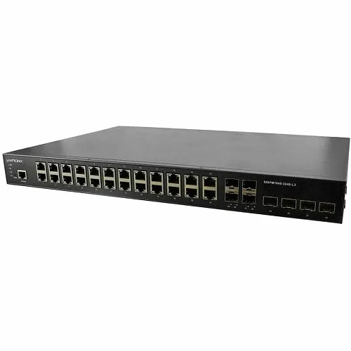 Lantronix SISPM1040-3248-L3-OZ Layer 3 Managed Hardened POE+ Network Switch with 24-Ports, Supporting 10/10 Connectivity