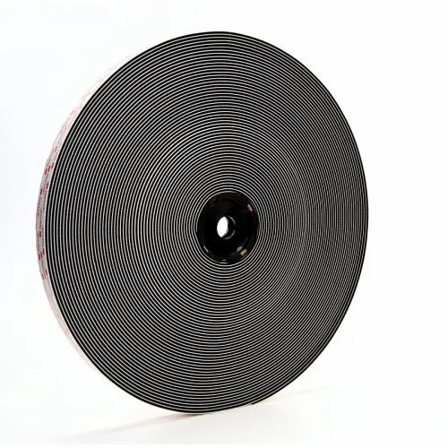 3M SJ3550 Dual Lock Reclosable Fastener with White, Acrylic, Conformable Foam Tape, 1" 50 yds., Type 250, Black