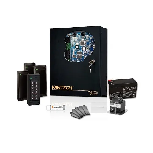Kantech SK-CE-4-SCM KT-4 Starter Kit with Security Software, Controller, 4-Reader, Transformer and Battery