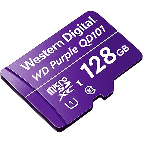 WD WDD128G1P0C QD101 Purple SC Ultra Endurance Micro SD Card for Surveillance Camera, 128GB