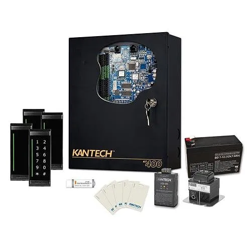 Kantech SK-SE-400-SCM EntraPass Special Edition Access Control Expansion Kit, 13-Piece, (1) KT-400, (3) KT-MUL-SC, (1) KT-MUL-MT-KP, and Accessories