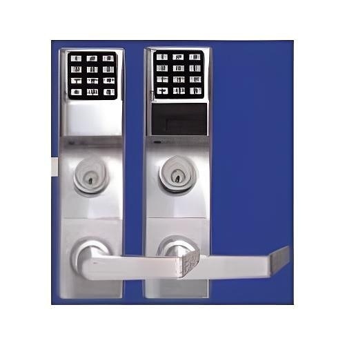 Alarm Lock ETPDLS1G/26DV99 Pushbutton Exit Trim with Prox Reader, Less Cylinder, Satin Chrome