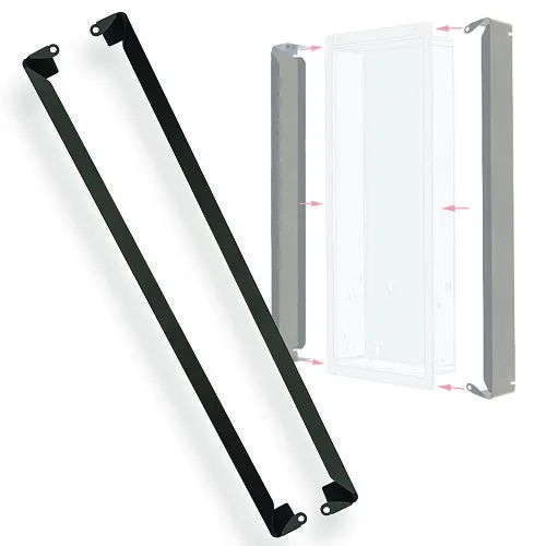 MantelMount SK50 Surface Install Trim Kit for MM750 and MM860 with 1mm Steel Panels, Black Matte