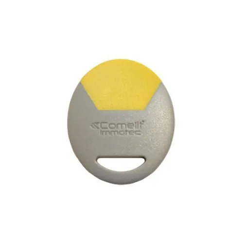 Comelit SK9050Y/A Standard Round Key Fob Card, Yellow