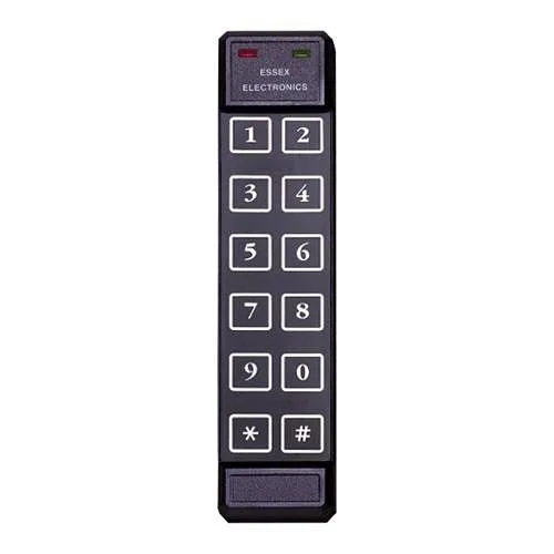 Essex SKE-26I Thinline 2x6 Keyless Keypad Access Device, Black Illuminated Overlay