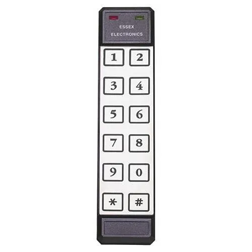 Essex SKE-26S Thinline 2x6 Keyless Keypad Access Device, Stainless-Steel Overlay