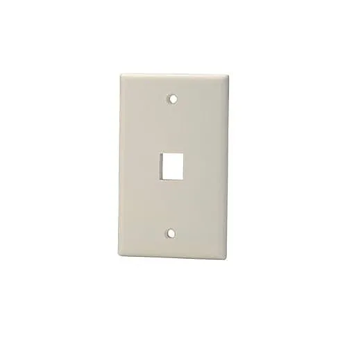 Signamax SKF-1-DI 1-Port Single-Gang Keystone Faceplate, Dark Ivory