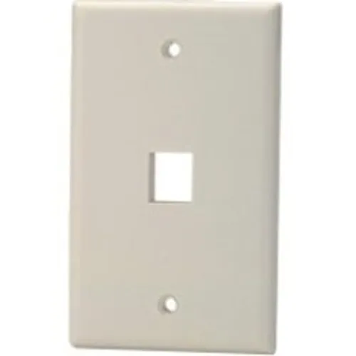 Signamax SKF-1 1-Port Single-Gang Keystone Faceplate, White