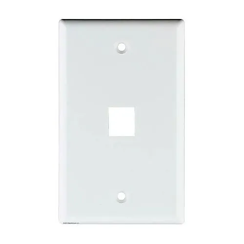 Signamax SKFD-1-WH Single-Gang Decora-Style Faceplate, White